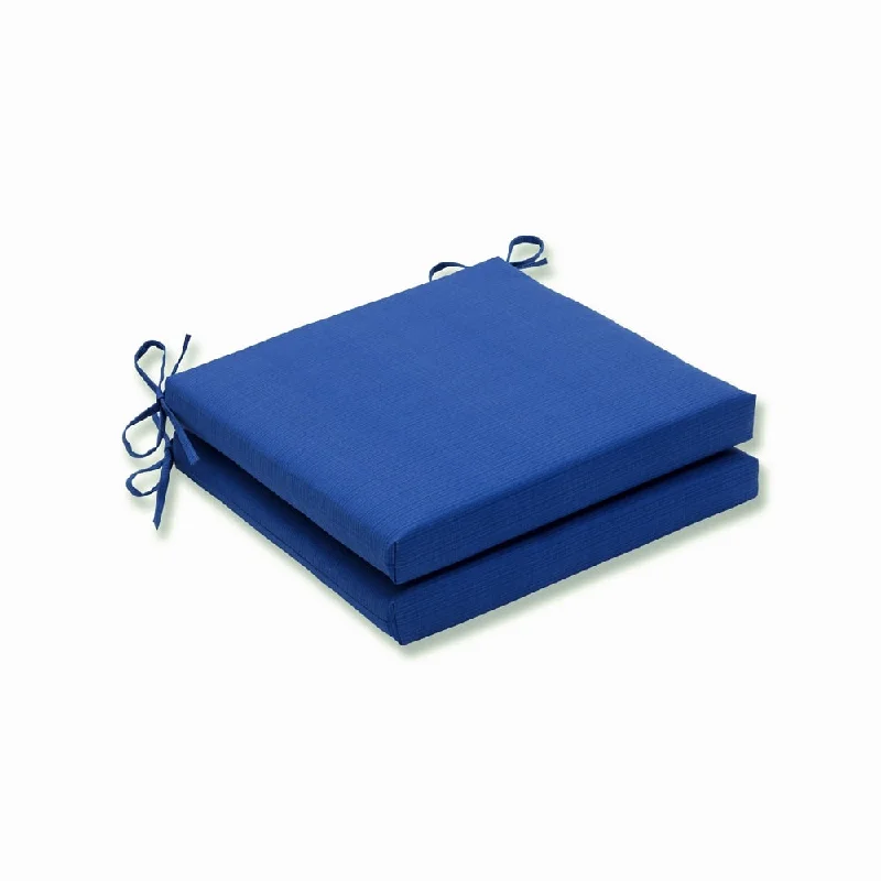 Final Clearance Pillow Perfect Outdoor/Indoor Fresco Navy Squared Corners Seat Cushion 20x20x3 (Set of 2) Final Clearance Pillow Perfect Outdoor/Indoor Fresco Navy Squared Corners Seat Cushion 20x20x3 (Set of 2)