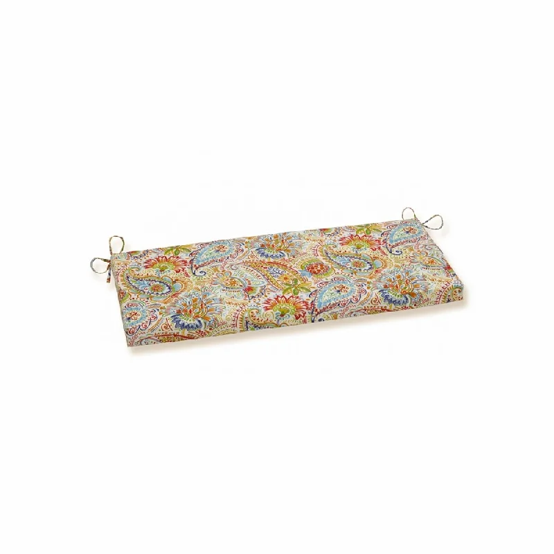 Super Bargain Pillow Perfect Outdoor / Indoor Gilford Festival Blue Bench Cushion