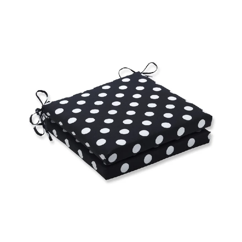Bargain Prices Pillow Perfect Outdoor/Indoor Polka Dot Black Squared Corners Seat Cushion 20x20x3 (Set of 2) Bargain Prices Pillow Perfect Outdoor/Indoor Polka Dot Black Squared Corners Seat Cushion 20x20x3 (Set of 2)