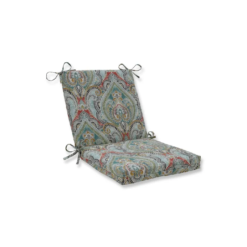 Deep Discounts Pillow Perfect Outdoor / Indoor Pretty Witty Reef Blue Squared Corners Chair Cushion Deep Discounts Pillow Perfect Outdoor / Indoor Pretty Witty Reef Blue Squared Corners Chair Cushion