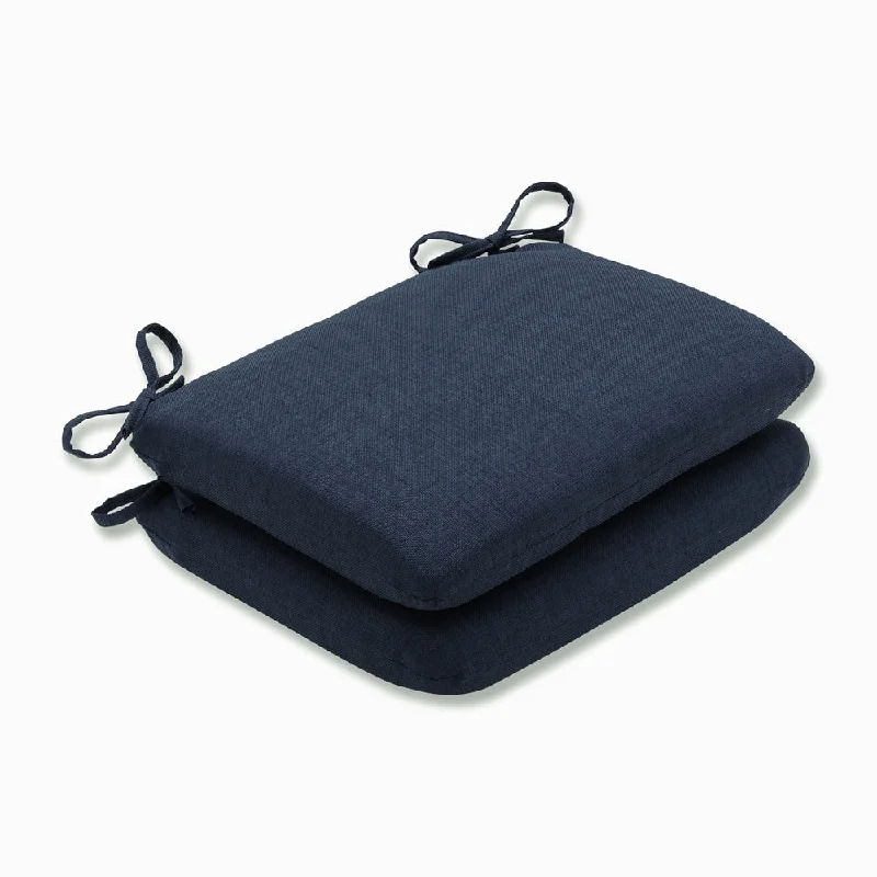 Exclusive Online Offer Pillow Perfect Outdoor/ Indoor Rave Indigo Rounded Corners Seat Cushion (Set of 2)