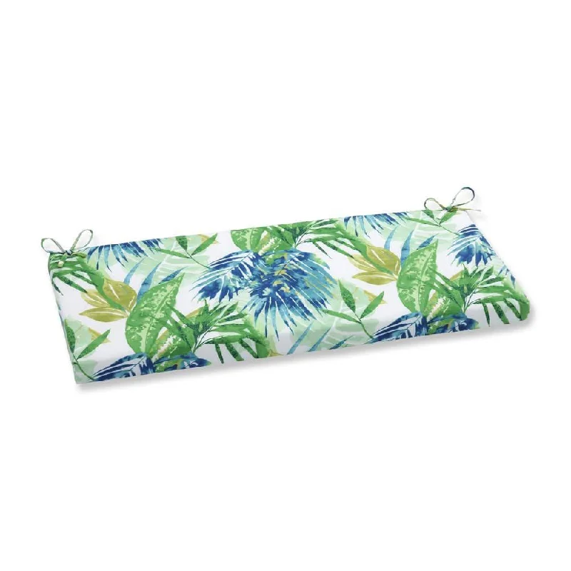 YEAR-End Sale Pillow Perfect Outdoor/ Indoor Soleil Blue/Green Bench Cushion