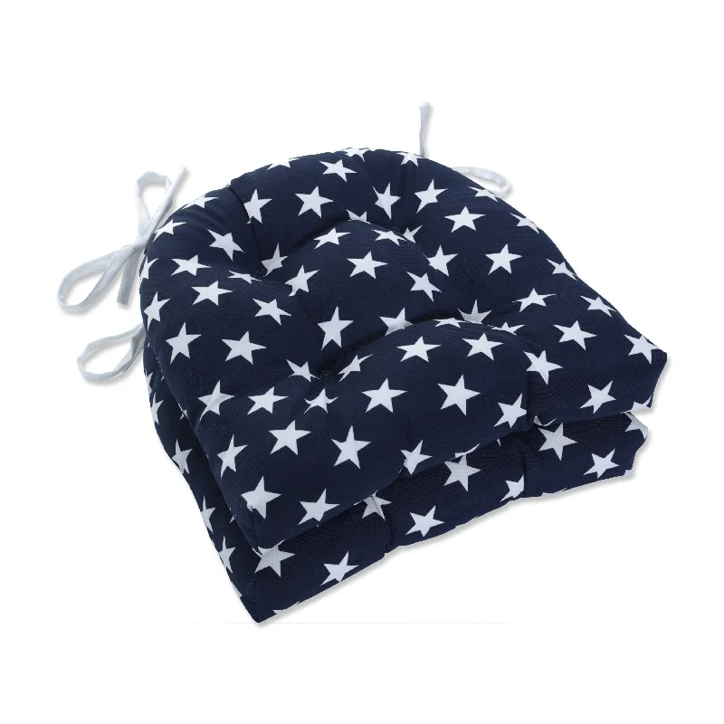 Great Bargains Pillow Perfect Outdoor Macey Americana Reversible Chair Pad (Set of 2) - 15.5 X 16 X 4 - 15.5 X 16 X 4 Great Bargains Pillow Perfect Outdoor Macey Americana Reversible Chair Pad (Set of 2) - 15.5 X 16 X 4 - 15.5 X 16 X 4