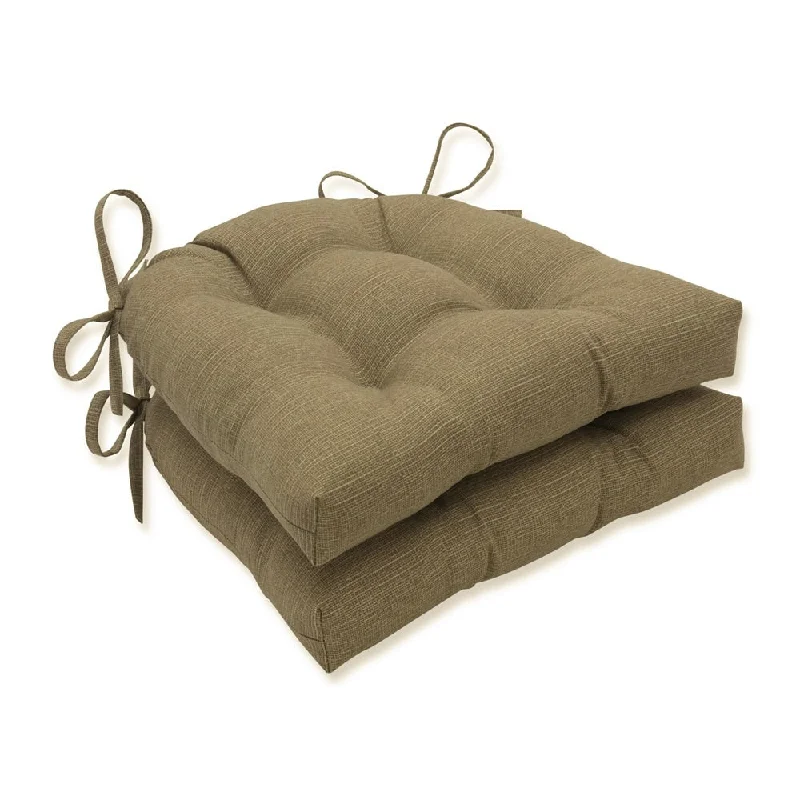 Markdowns Pillow Perfect Outdoor Monti Chino Deluxe Tufted Chairpad (Set of 2) - 17 X 17.5 X 4 - 17 X 17.5 X 4 Markdowns Pillow Perfect Outdoor Monti Chino Deluxe Tufted Chairpad (Set of 2) - 17 X 17.5 X 4 - 17 X 17.5 X 4