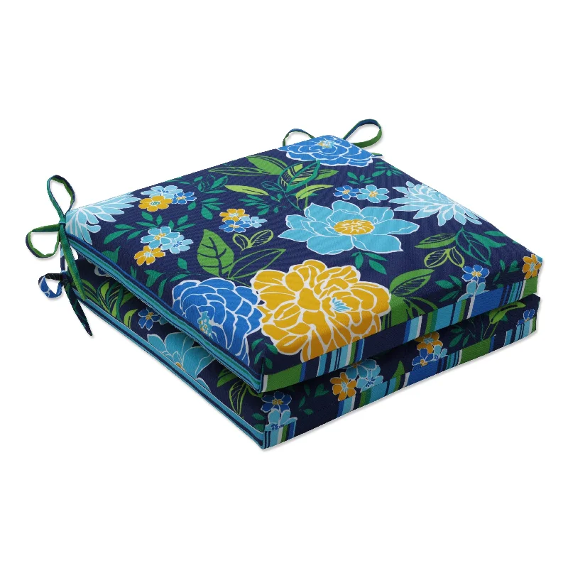Lowest Prices Pillow Perfect Outdoor Spring Bling Blue\Sea Island Stripe Blue Squared Corners Seat Cushion 20x20x3 (Set of 2) - 20 X 20 X 3 Lowest Prices Pillow Perfect Outdoor Spring Bling Blue\Sea Island Stripe Blue Squared Corners Seat Cushion 20x20x3 (Set of 2) - 20 X 20 X 3