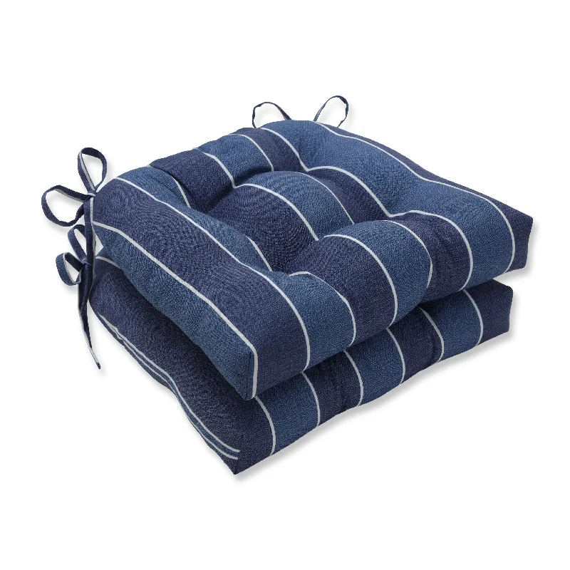 Overstock Pillow Perfect Outdoor Wickenburg Indigo Deluxe Tufted Chairpad (Set of 2) - 17 X 17.5 X 4 - 17 X 17.5 X 4 Overstock Pillow Perfect Outdoor Wickenburg Indigo Deluxe Tufted Chairpad (Set of 2) - 17 X 17.5 X 4 - 17 X 17.5 X 4