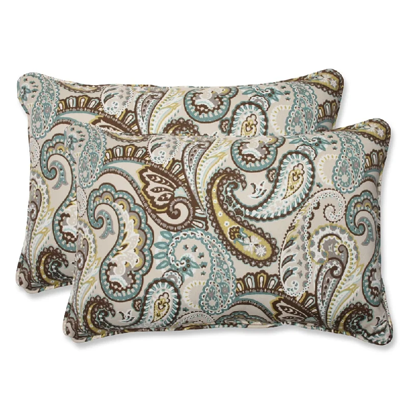Big Discounts Pillow Perfect 'Tamara Paisley Quartz' Over-sized Rectangular Outdoor Throw Pillow (Set of 2) Big Discounts Pillow Perfect 'Tamara Paisley Quartz' Over-sized Rectangular Outdoor Throw Pillow (Set of 2)