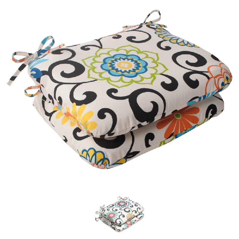 Deal Explosion Pom Pom Play Rounded Seat Cushions (Set of 2)