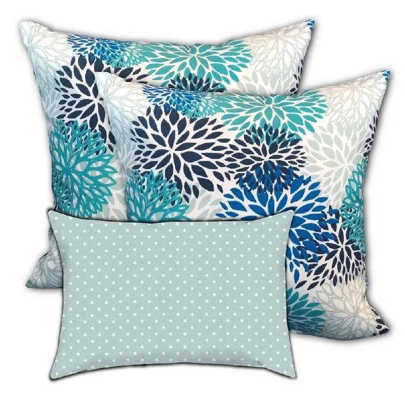 Special Price Powder Blue Skies Indoor/Outdoor, Zippered Pillow Cover, Set of 2 Large & 1 Lumbar, Blue, Seafoam, Aqua Special Price Powder Blue Skies Indoor/Outdoor, Zippered Pillow Cover, Set of 2 Large & 1 Lumbar, Blue, Seafoam, Aqua