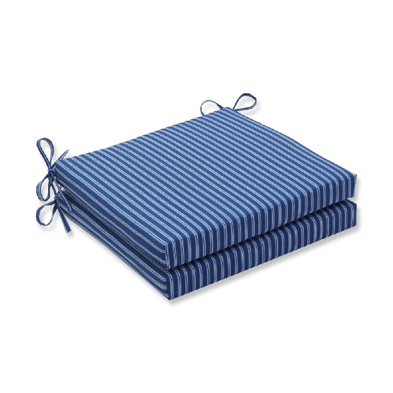 Fantastic Offers Resort Stripe Blue Squared Corners Seat Cushion 20x20x3 (Set of 2) Fantastic Offers Resort Stripe Blue Squared Corners Seat Cushion 20x20x3 (Set of 2)