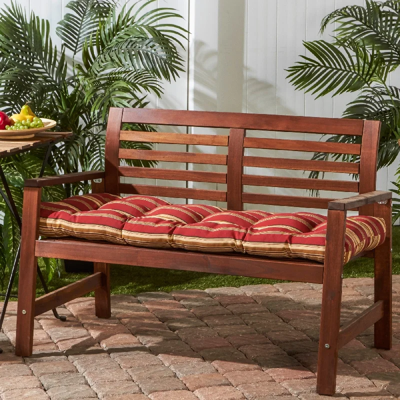 Take Advantage Roma 18-inch x 51-inch Outdoor Stripe Bench Cushion (Cushion Only)