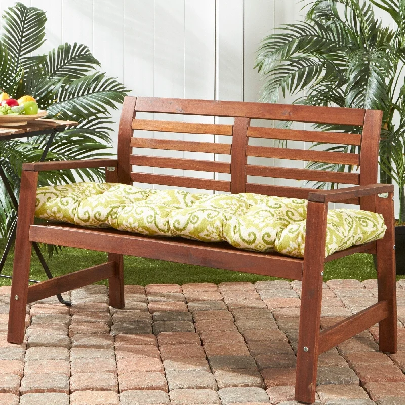 Buy More, Save More Shoreham 18-inch x 51-inch Green Ikat Outdoor Bench Cushion (Cushion Only)