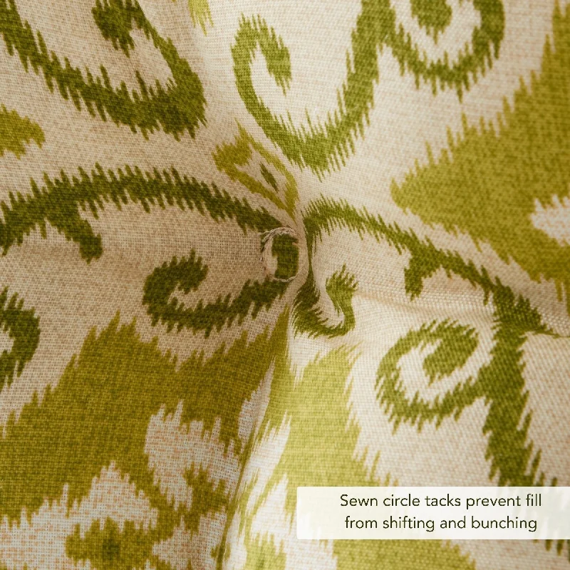 Today Only Shoreham Green Ikat 17-inch x 44-inch Outdoor Swing/Bench Cushion