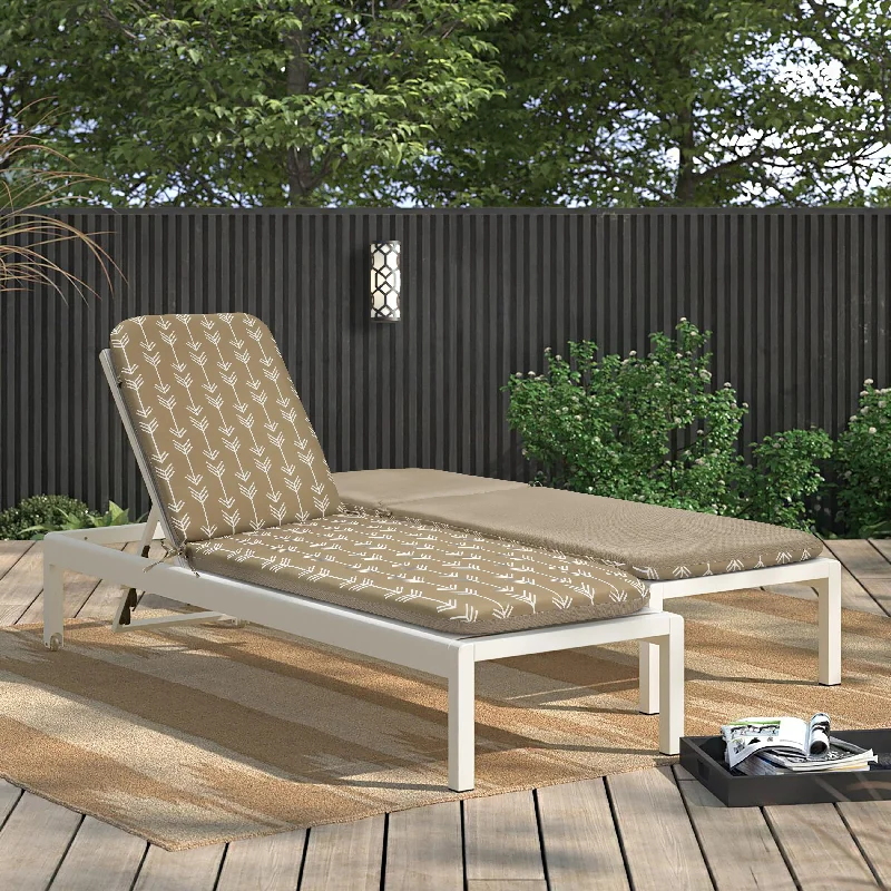Sale Event Tribal Printed Lounger Cushion 22 x 73 in Taupe - 22" x 73"