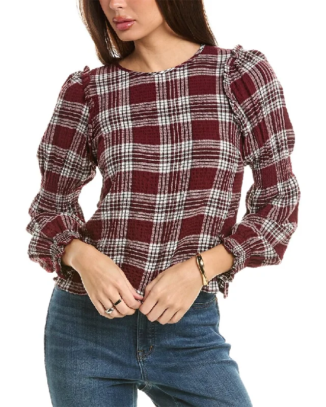 Bargain Bin 1.STATE Waffle Textured Smock Top