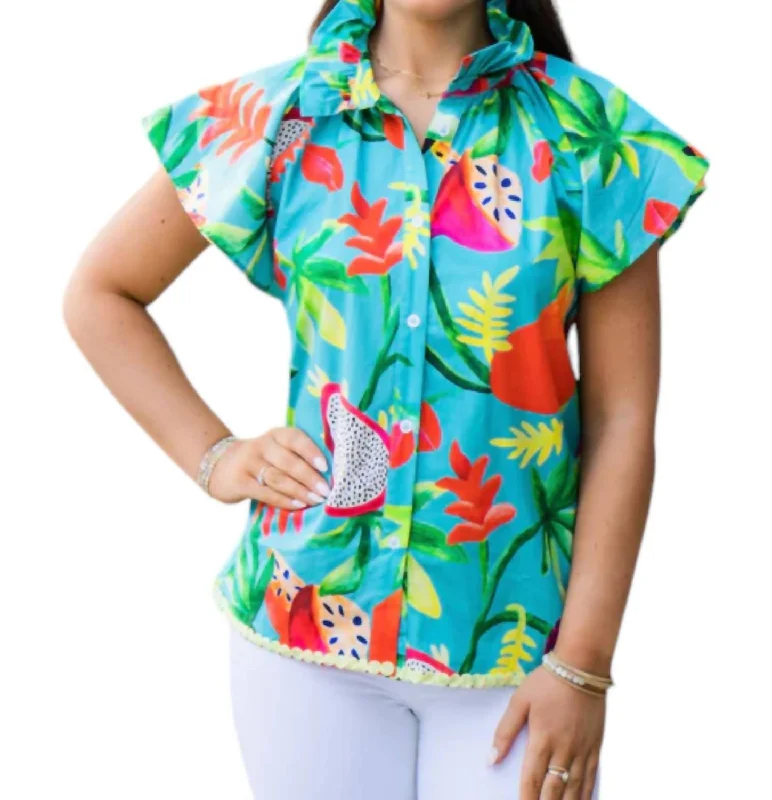 Extra Discounts Adelyn Blouse In Poolside