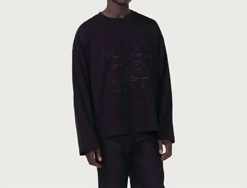 Midnight Sale Amp'd Up Long Sleeve Tee In Black