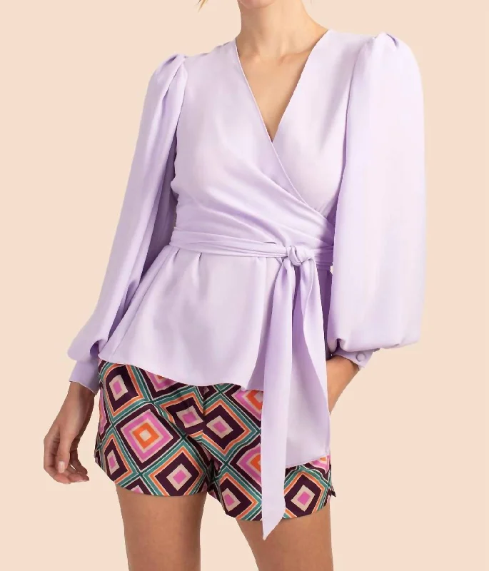 Markdown Madness Aquatic Top In Lilac Breeze