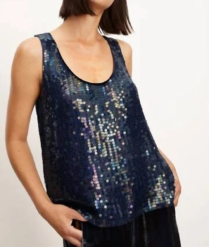 Year-End Sale Behati Low Neck Tank Top In Velvet