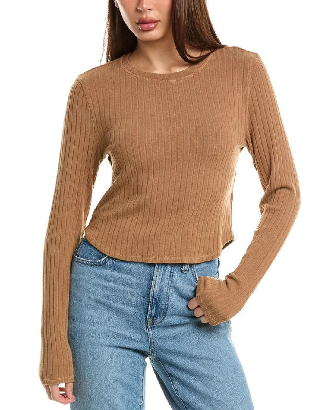 Overstock Bella Dahl Crop Crewneck Top