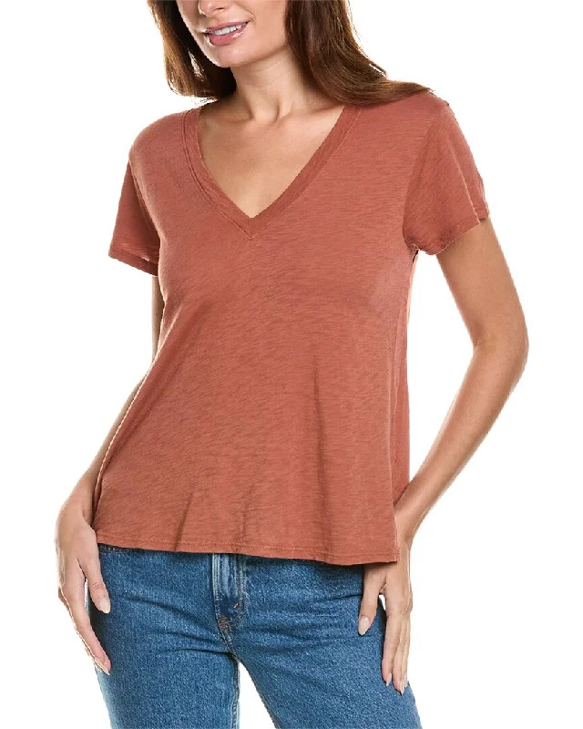 Big Discounts Bella Dahl Side Slit V-Neck T-Shirt