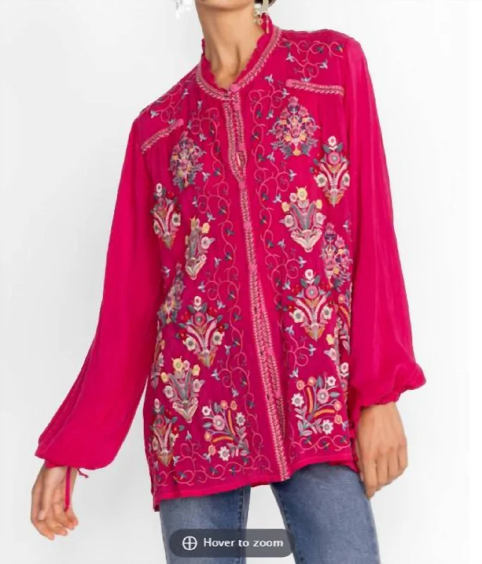 Steals and Deals Bertha Blouse In Pink