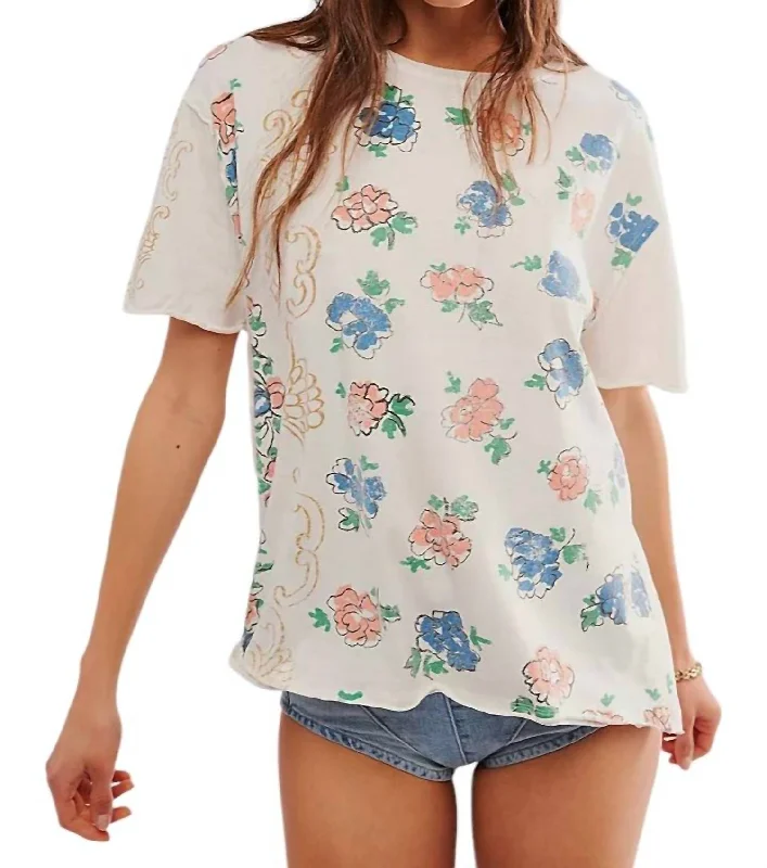Final Clearance Boheme Tee In Ivory Combo