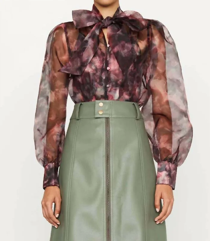 YEAR-End Sale Bonnie Blouse In Red Velvet