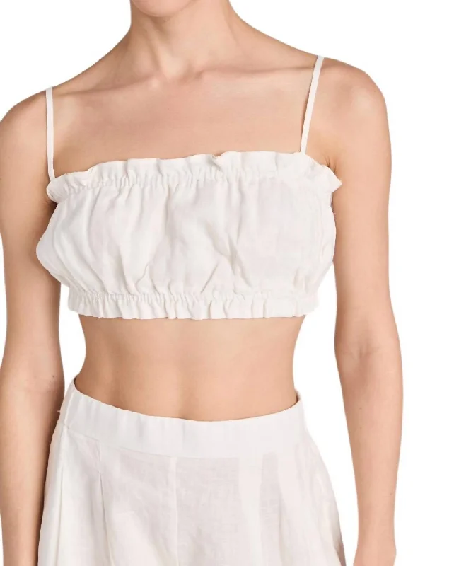 Final Markdown Brigette Bandeau Top In Ivory