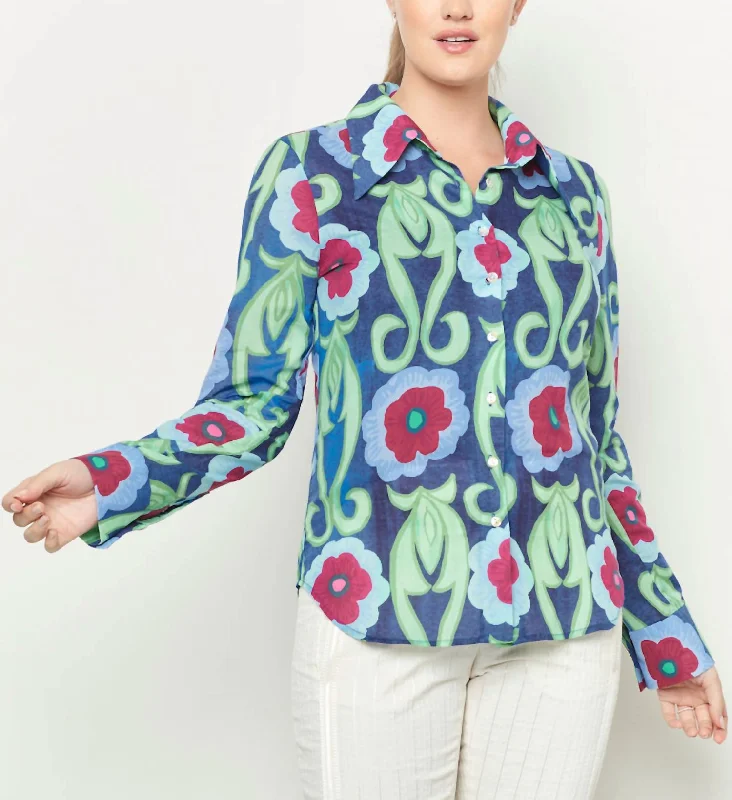 Fantastic Offers Carmela Blouse Geranios In Multi