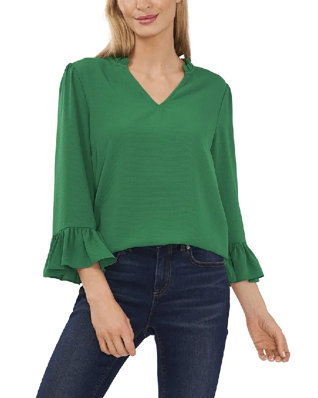 Super Sale CeCe Elbow Ruffle Sleeve Top
