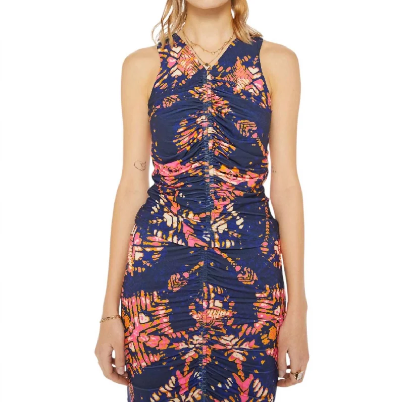 Discount Days Ceibo Mich Top In Navy Shibori