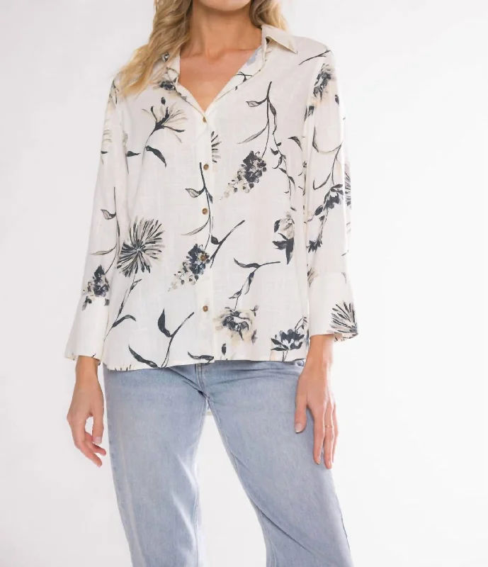 Bargain Bin Chrystie Button Up In Natural