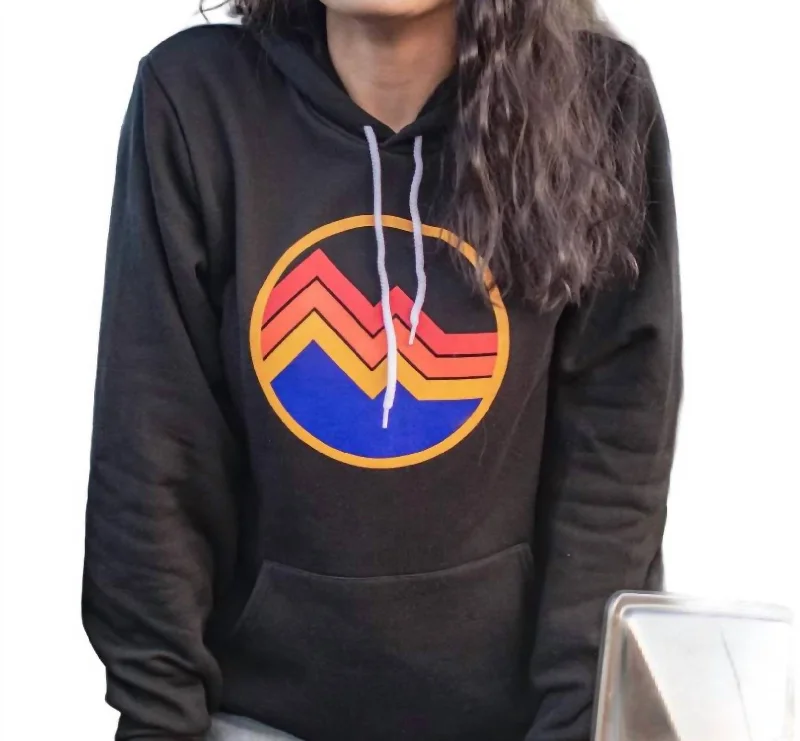 Daily Deals Circle Adult Hoodie In Black