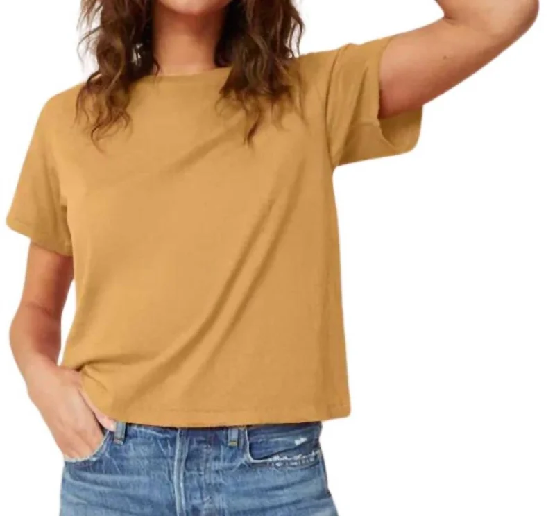 Online Only Classic Tee Top In Parchment