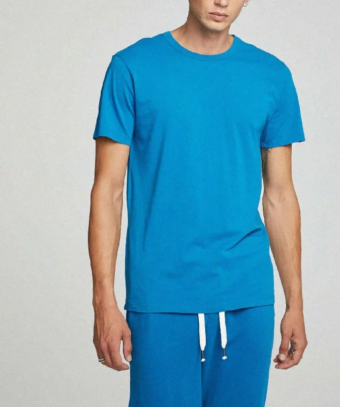 Midnight Sale Crew Tee In Mykonos Blue