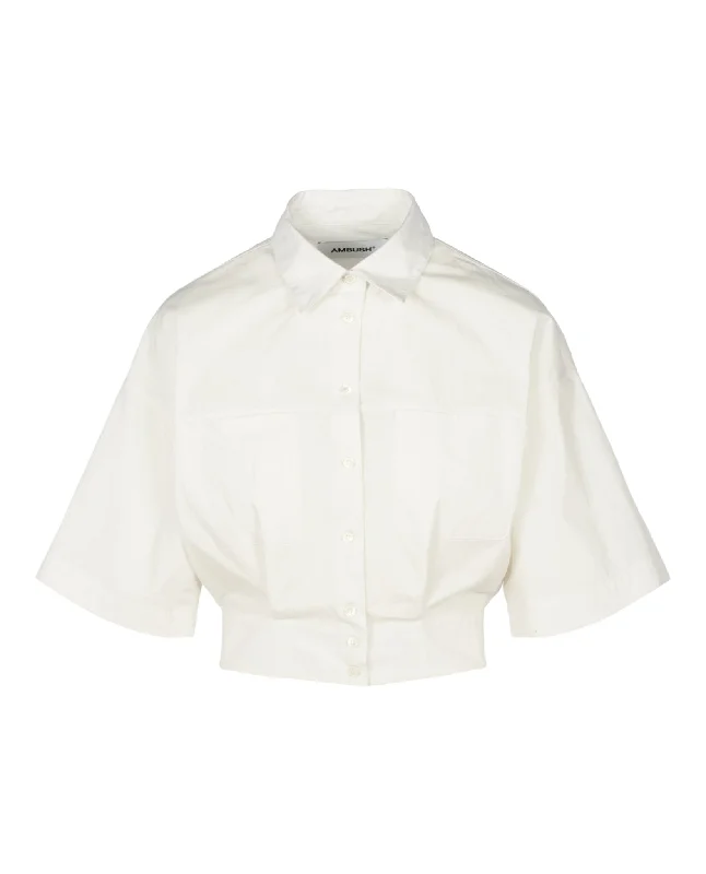 New Markdowns Cropped Short Sleeve Shirt