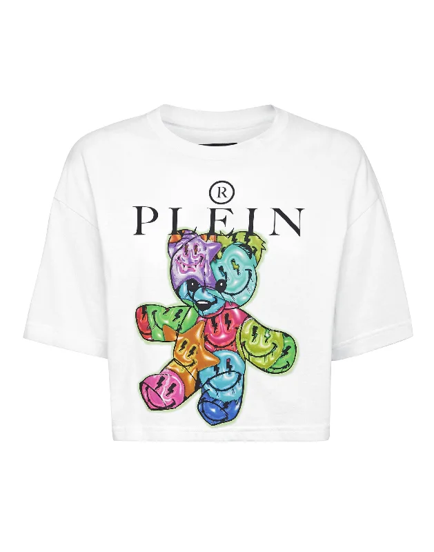 Daily Specials Cropped T-Shirt Round Neck Smile