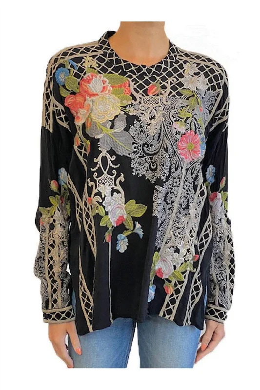 Stock Clearance Dionne Blouse In Black