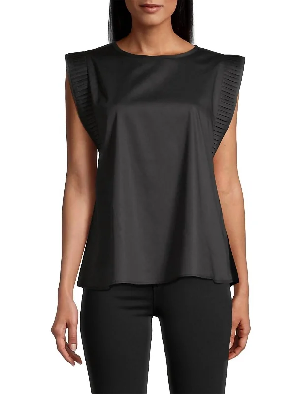 Shop and Save Duras Sleeveless Blouse In Black