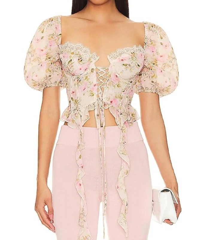Special Buy Emmaline Corset Top In Yellow