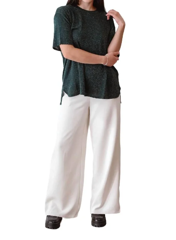 Final Markdown Eternity Lurex Tee In Green
