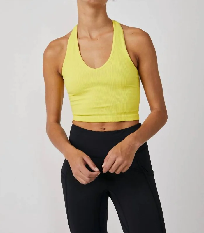 Final Markdown Free Throw Crop Top In Sparkling Citrus