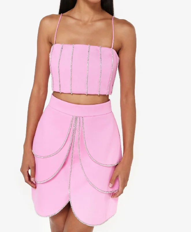 Overstock Fuchsia Cropped Top