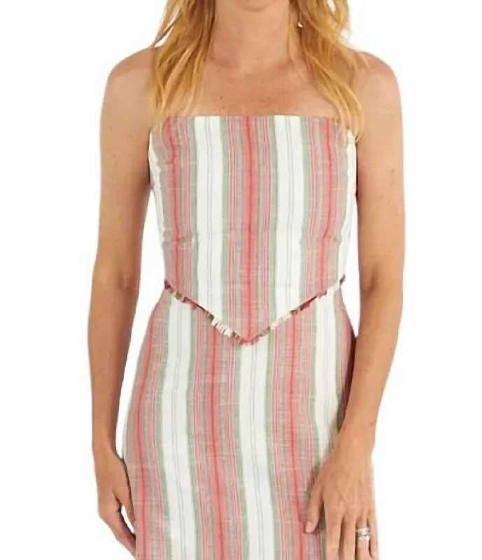 Special Offer Gina Top In Sunshade Stripe