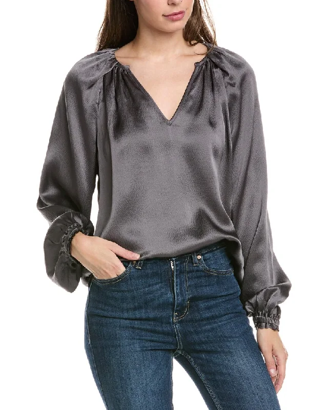 Today's Special Go> by GoSilk Foldover Silk Top