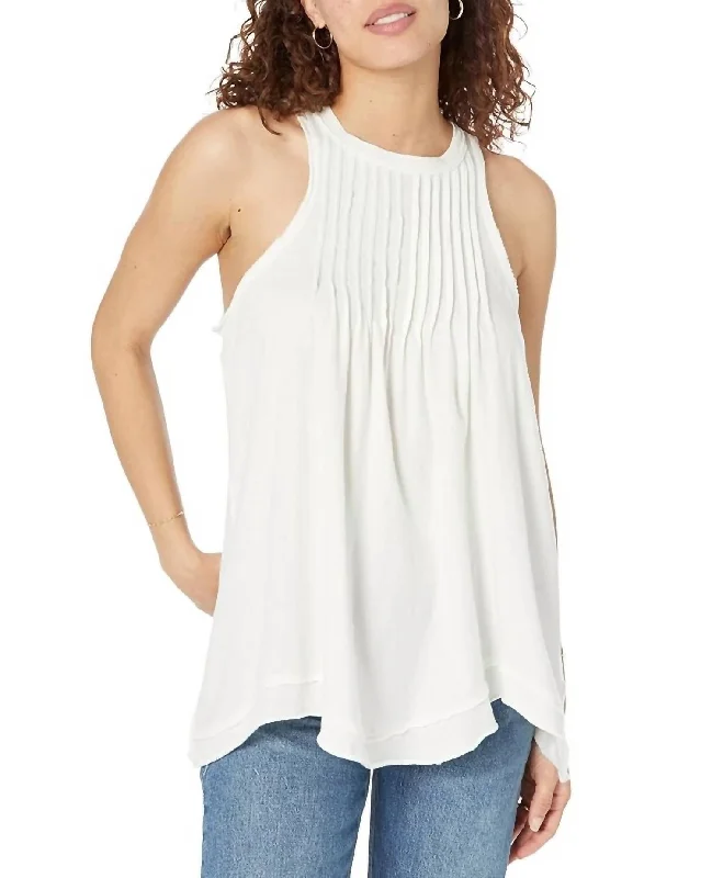 Hot Deal Go To Town Tank Top In Optic White