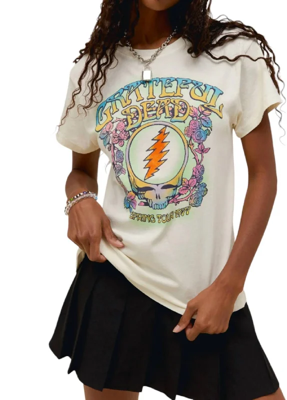 Sale Event Grateful Dead Spring Tour 1977 Tour Tee Top In Stone Vintage
