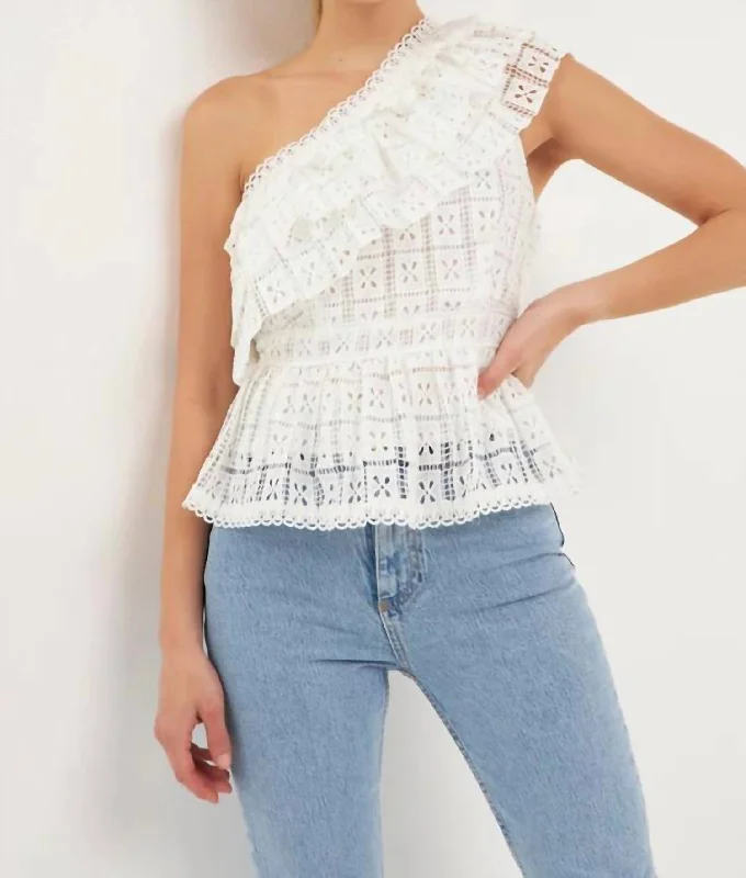 Super Sale Harlow Blouse In White