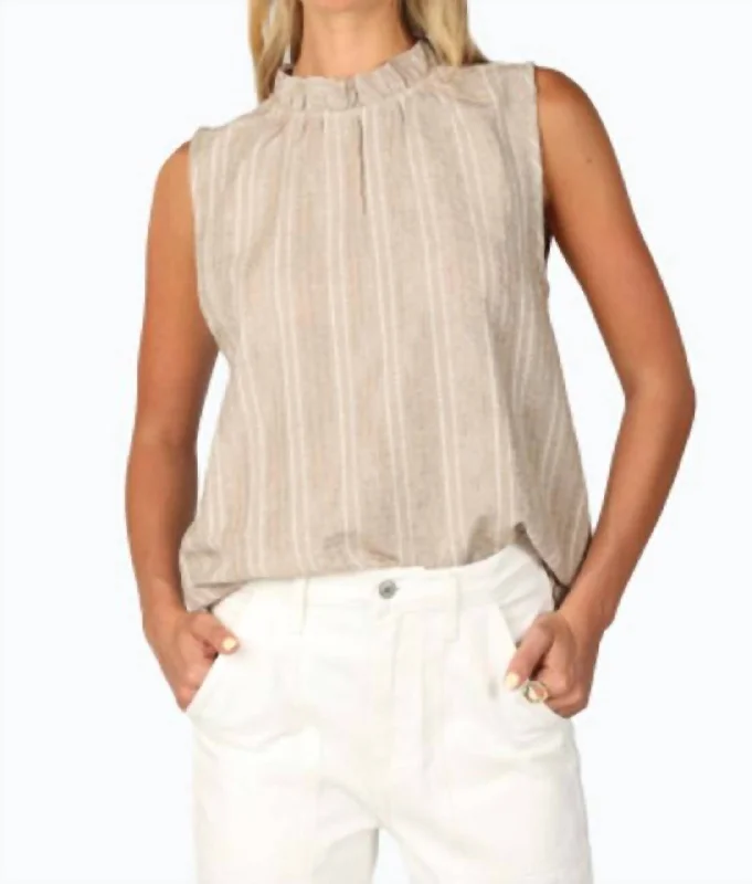Final Markdown Harlow Top In Beige